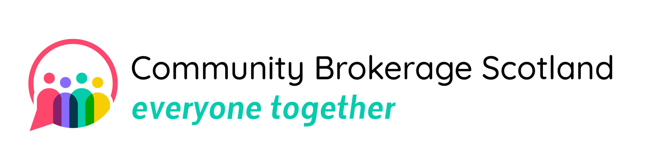 Community Brokerage Scotland logo with strapline, "everyone together"